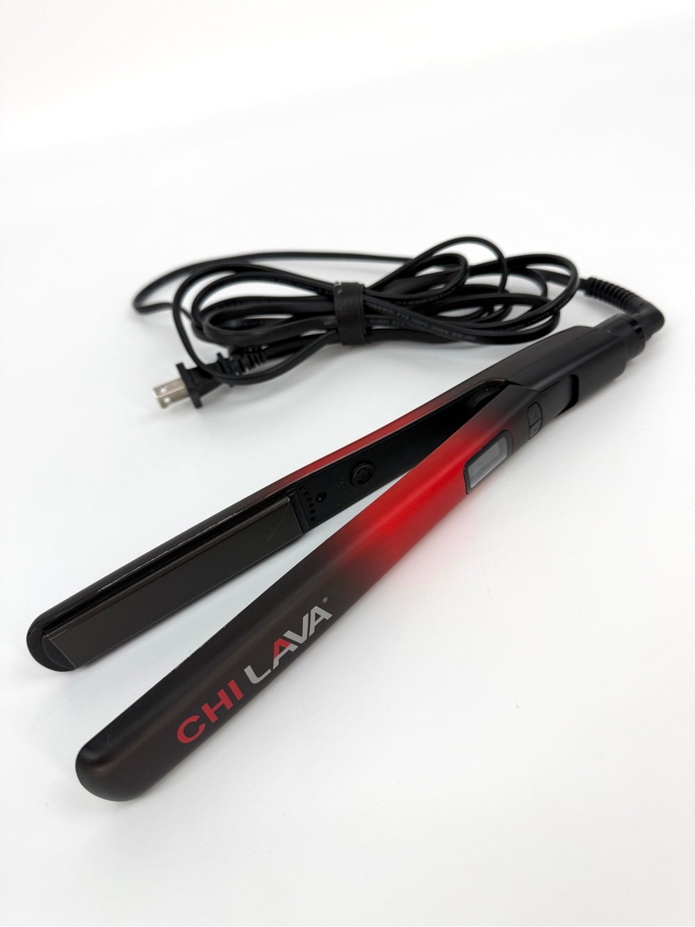CHI Lava Red Black Flat Iron Hair Straightener